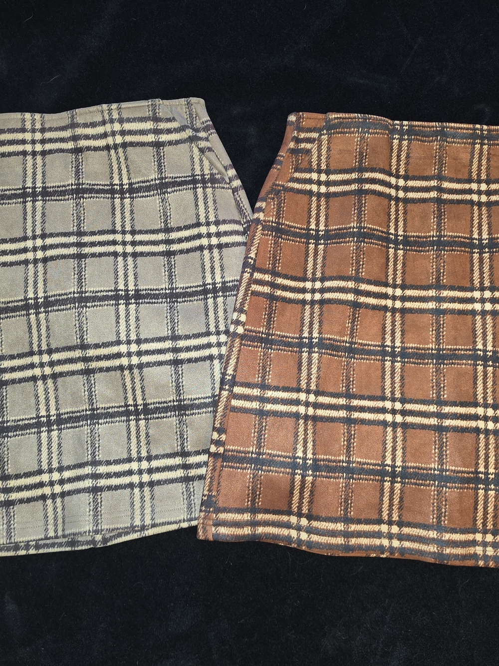 Potter's Pot: Tan & Brown Plaid Skirt Bundle